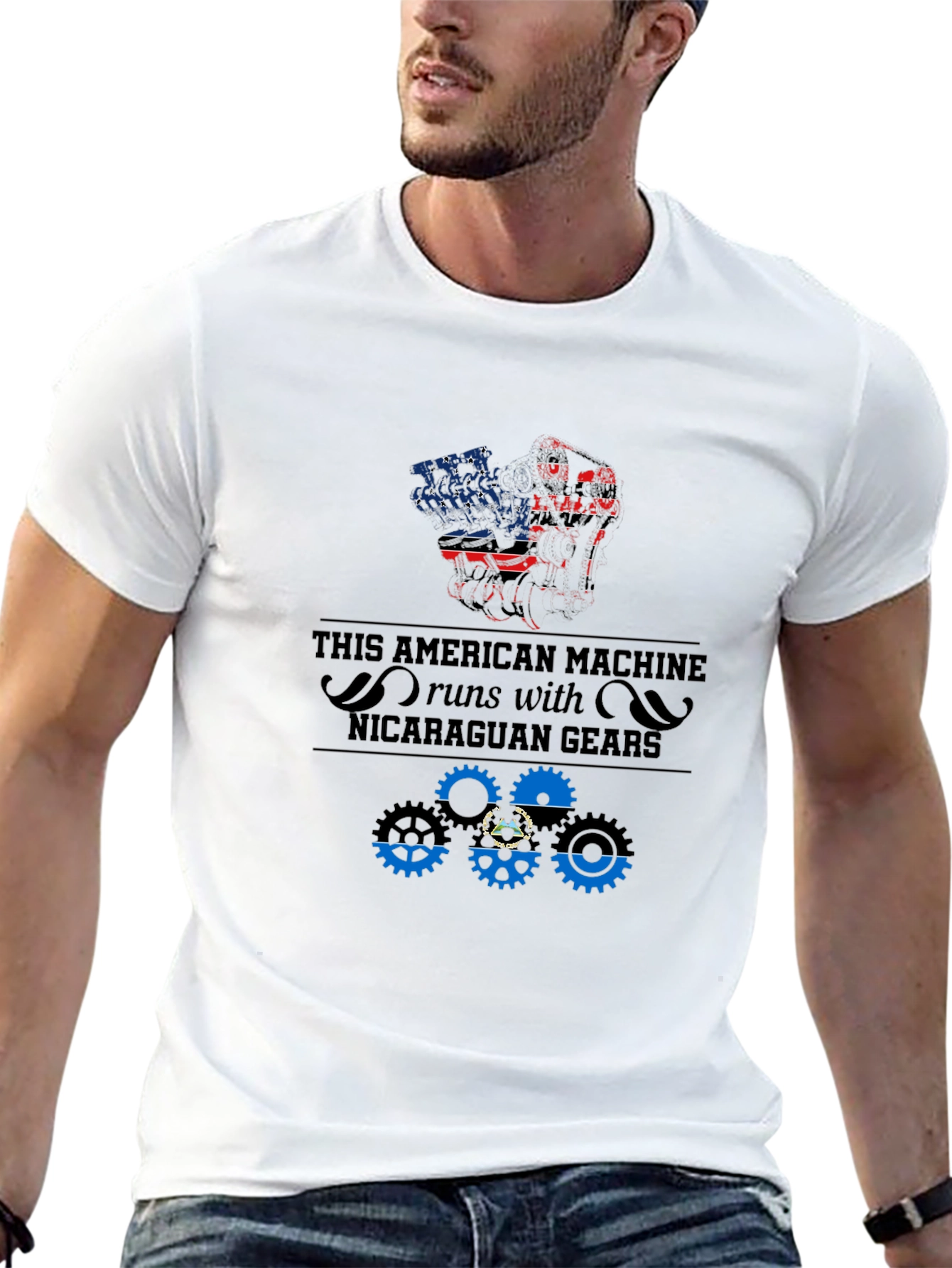 American Machine Nicaragua Gears T-Shirt