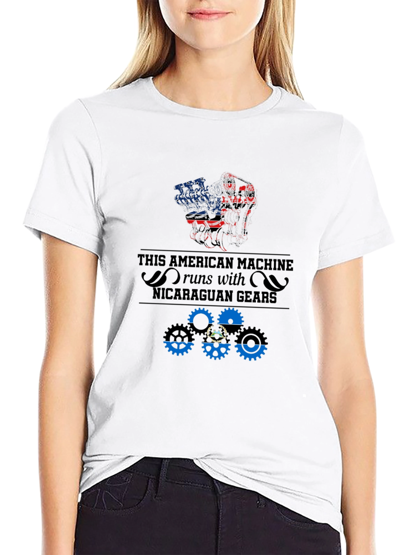American Machine Nicaragua Gears T-Shirt