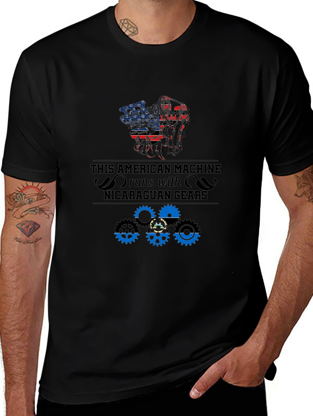 American Machine Nicaragua Gears T-Shirt