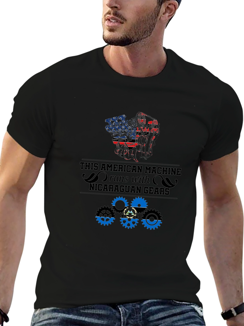 American Machine Nicaragua Gears T-Shirt