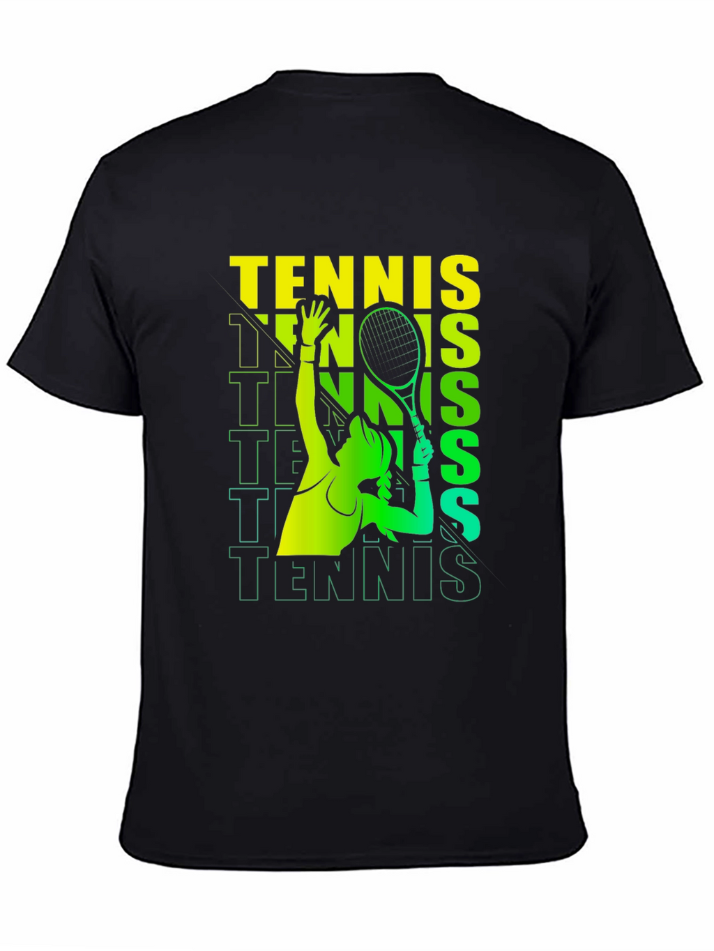 Tennis Player Graphic Print T-Shirt