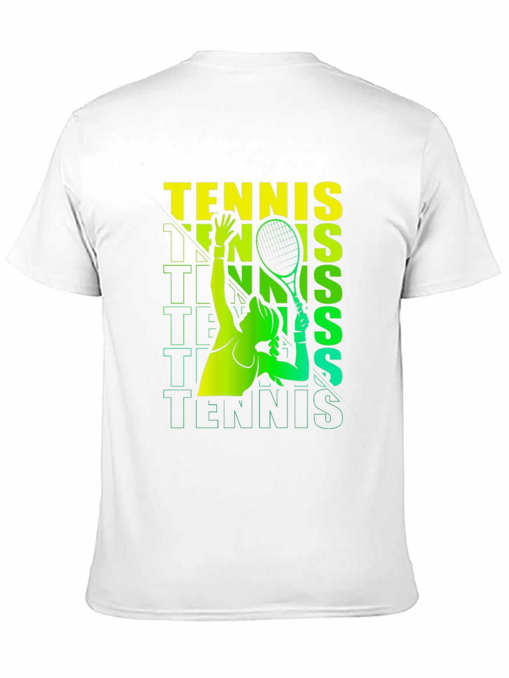 Tennis Player Graphic Print T-Shirt
