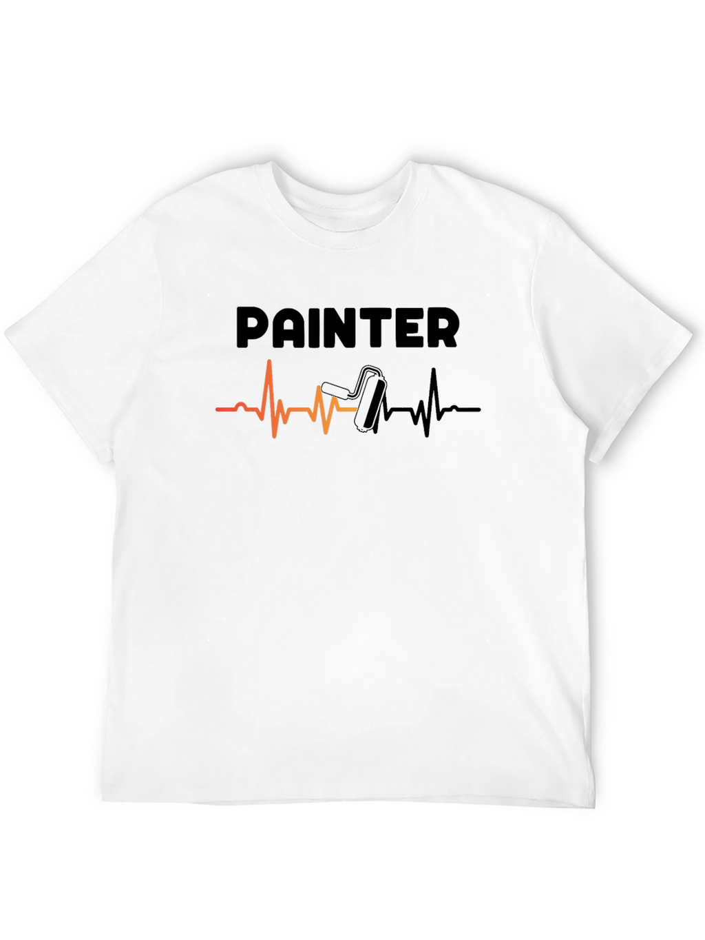 Painter Heartbeat T-Shirt - Black Cotton Tee