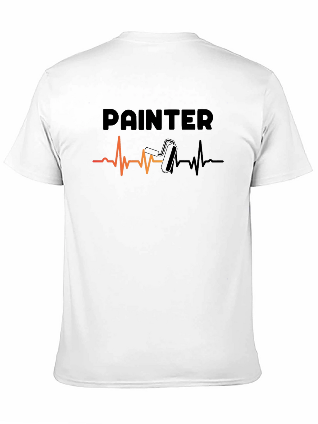 Painter Heartbeat T-Shirt - Black Cotton Tee