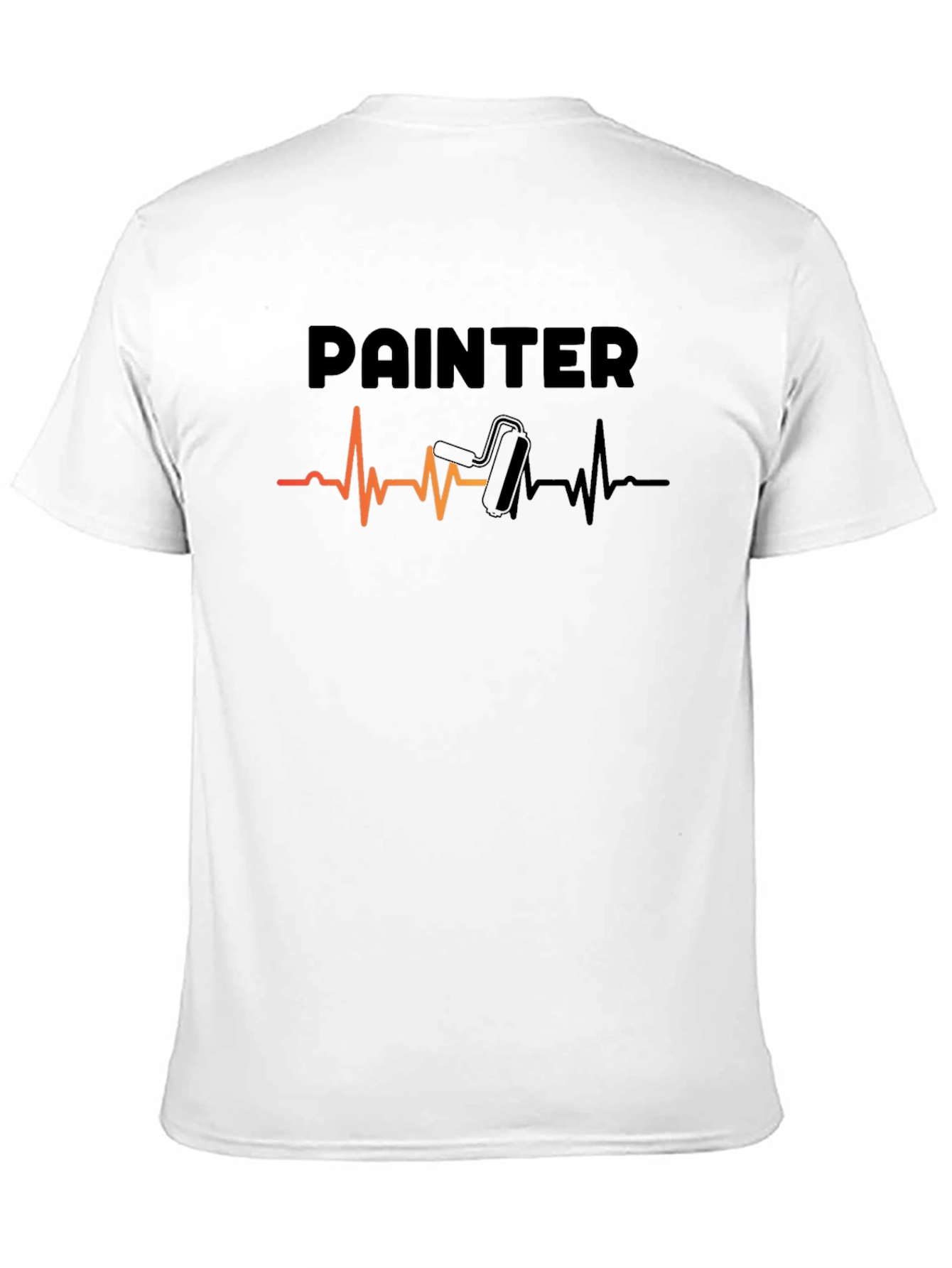 Painter Heartbeat T-Shirt - Black Cotton Tee