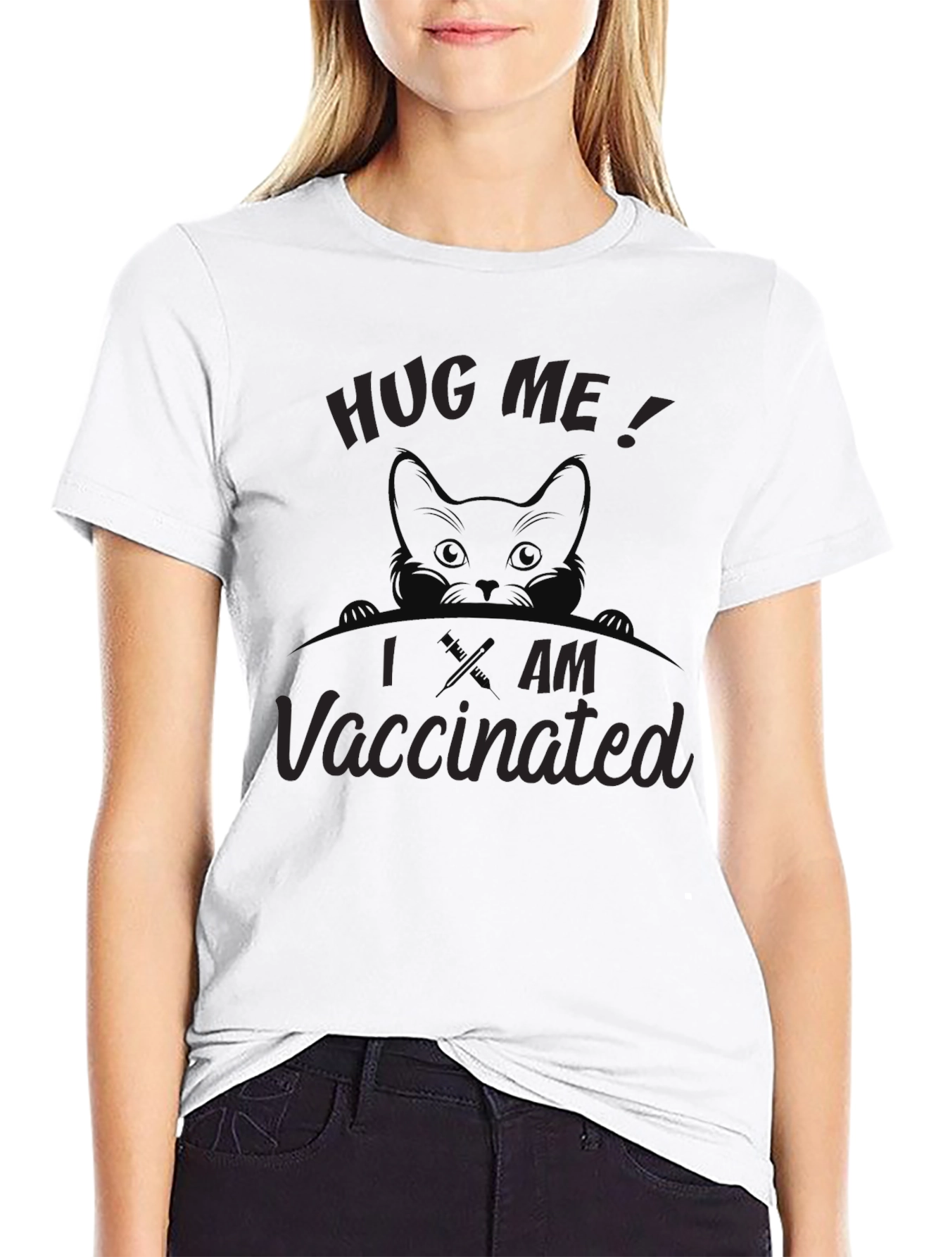 Hug Me I am Vaccinated Tee