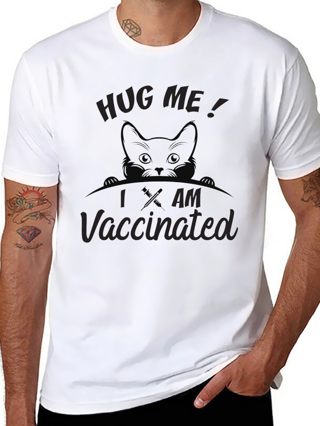 Hug Me I am Vaccinated Tee