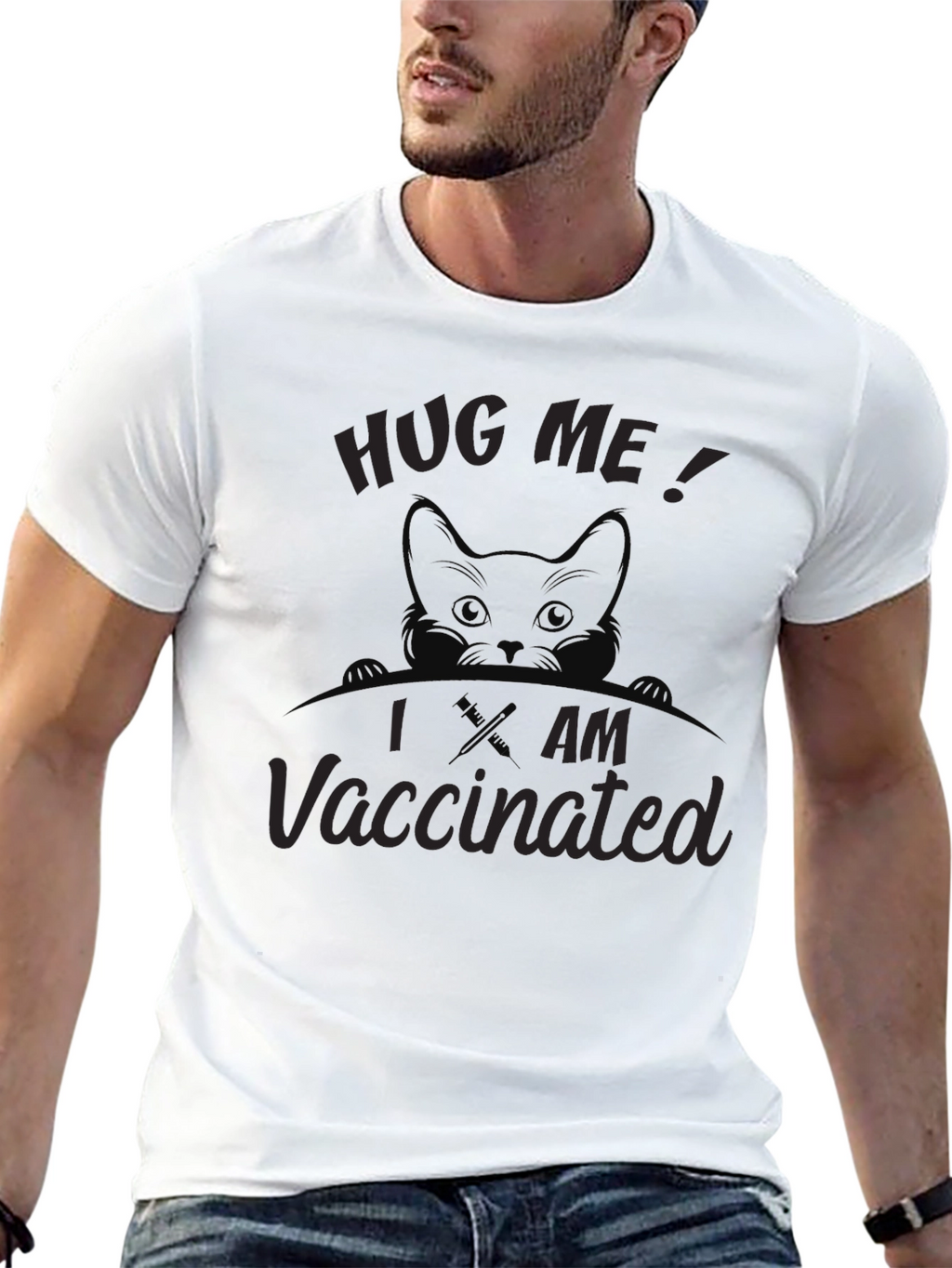 Hug Me I am Vaccinated Tee
