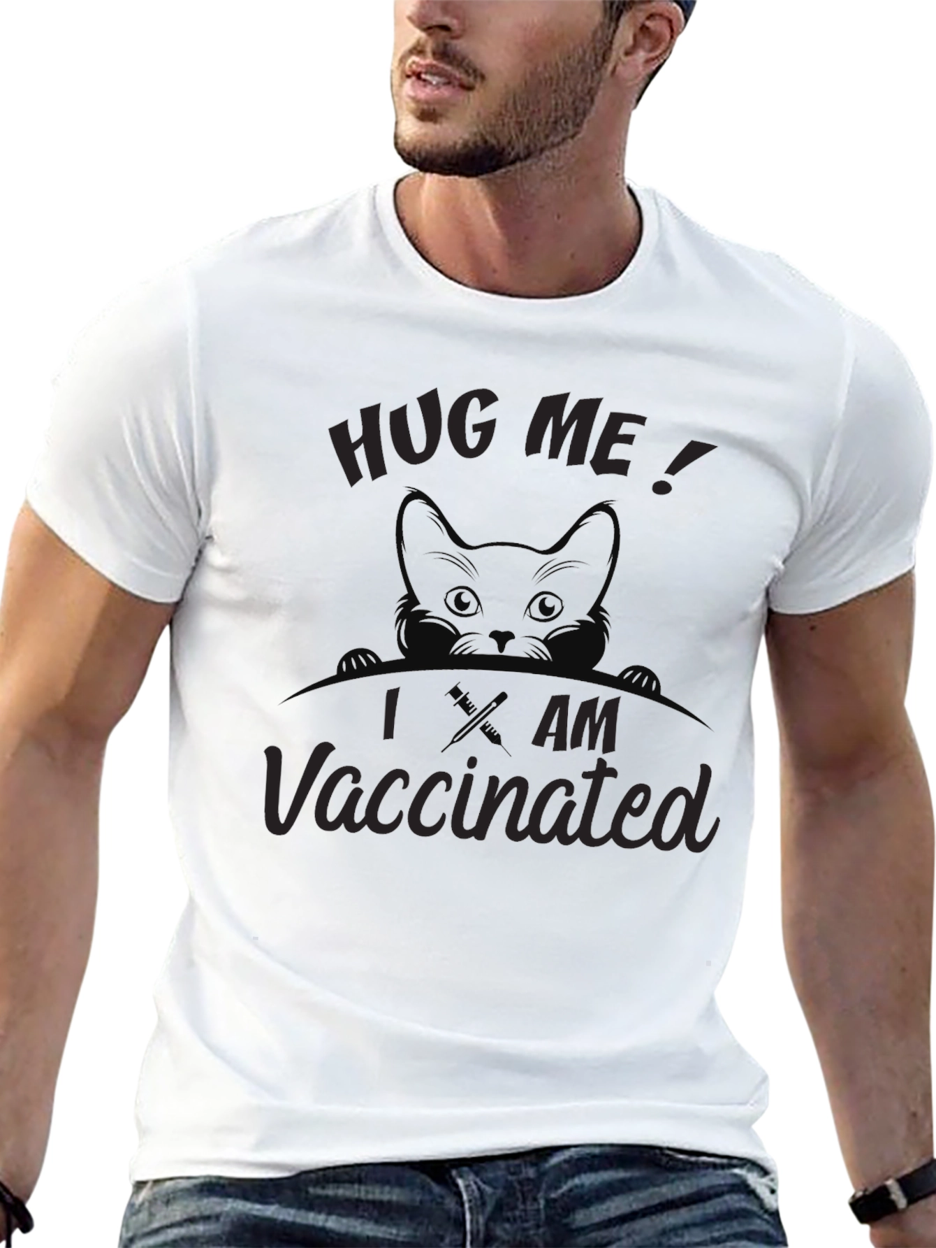 Hug Me I am Vaccinated Tee