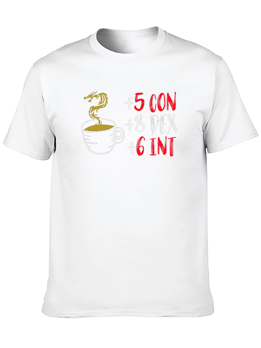 D&D Coffee Stat Boost Black T-Shirt