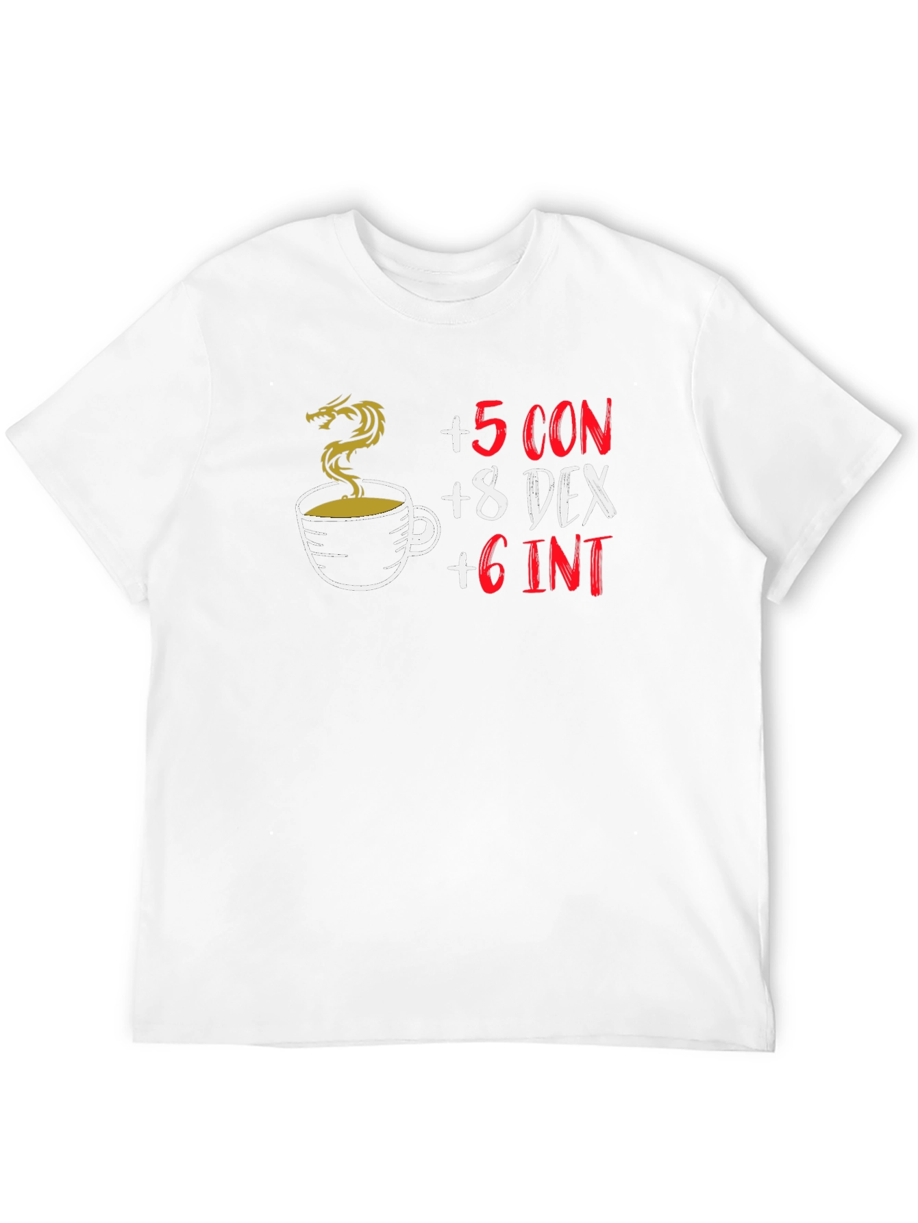 D&D Coffee Stat Boost Black T-Shirt