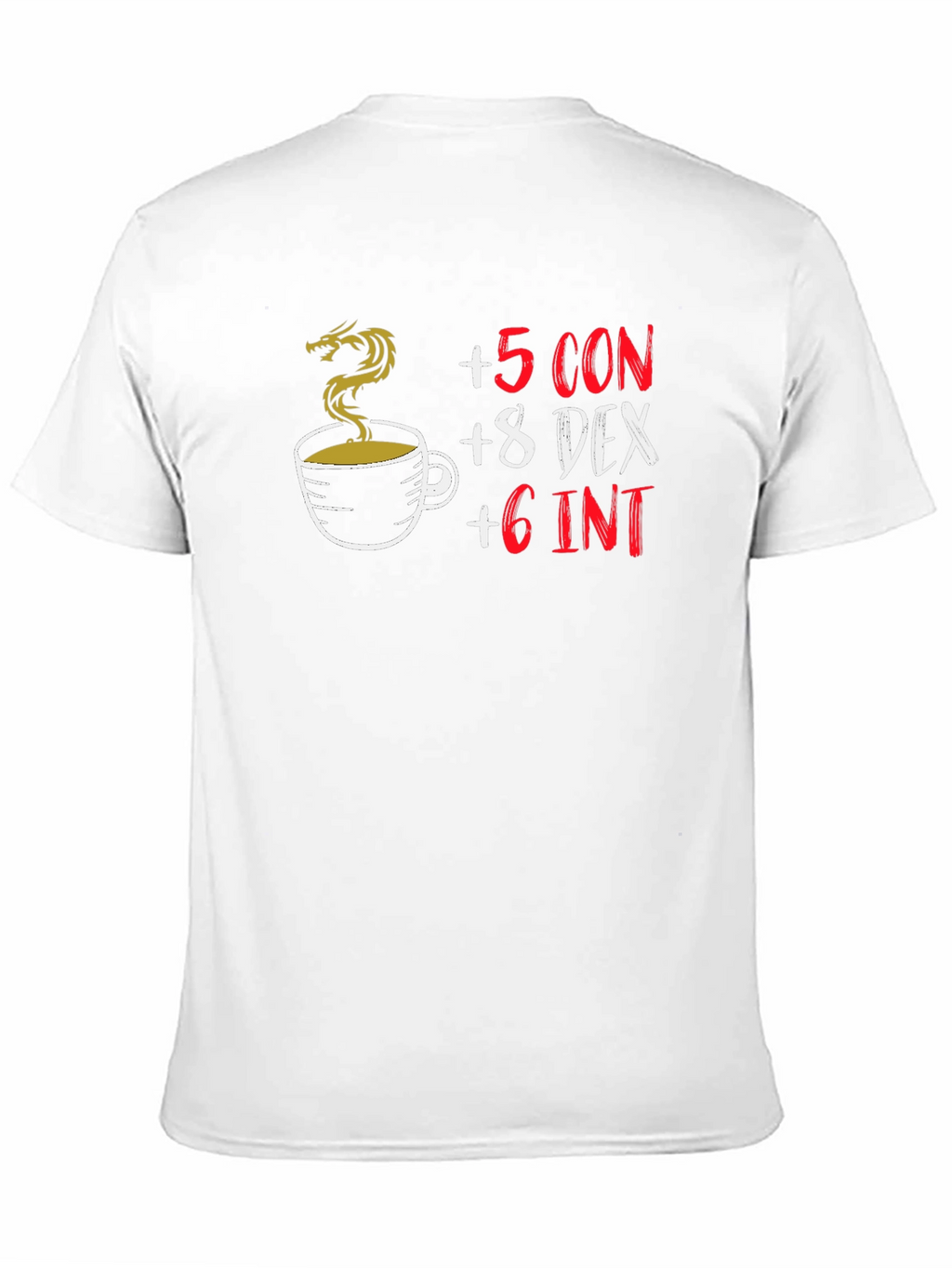 D&D Coffee Stat Boost Black T-Shirt