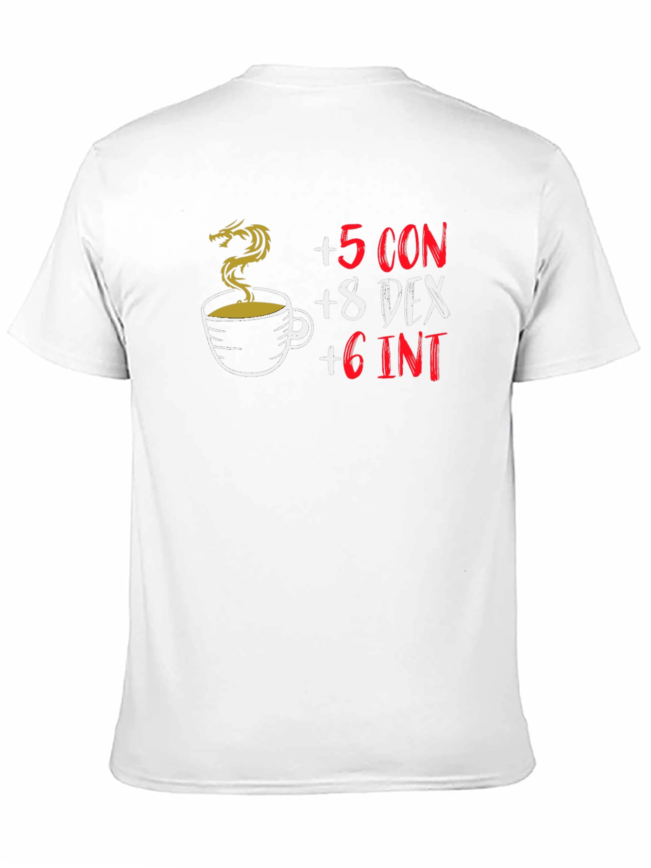 D&D Coffee Stat Boost Black T-Shirt