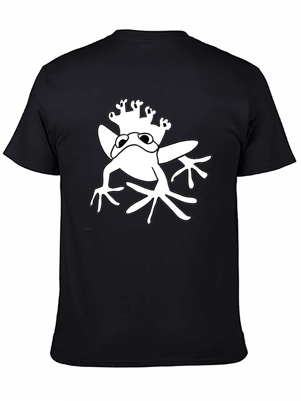 Frog Prince Graphic Tee - Black Cotton T-Shirt