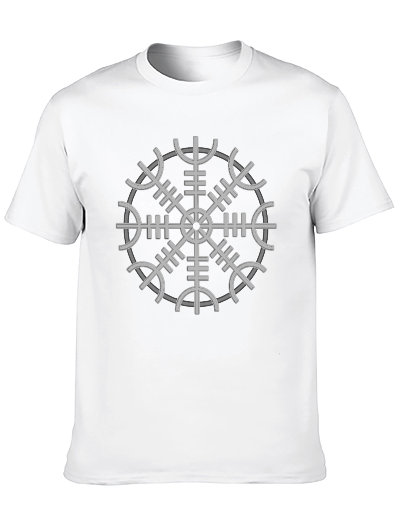 Vegvisir Compass Viking Runes T-Shirt - Black