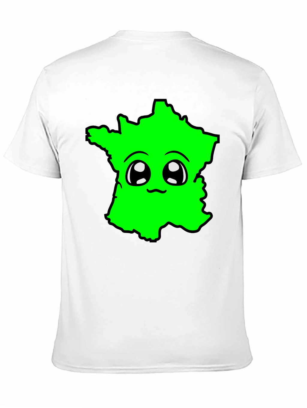 Kawaii France Map T-Shirt - Fun & Unique Design