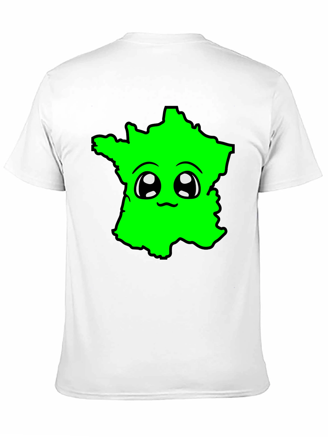 Kawaii France Map T-Shirt - Fun & Unique Design