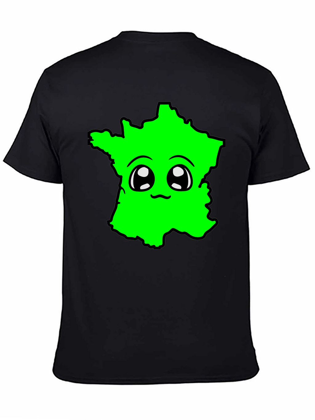 Kawaii France Map T-Shirt - Fun & Unique Design