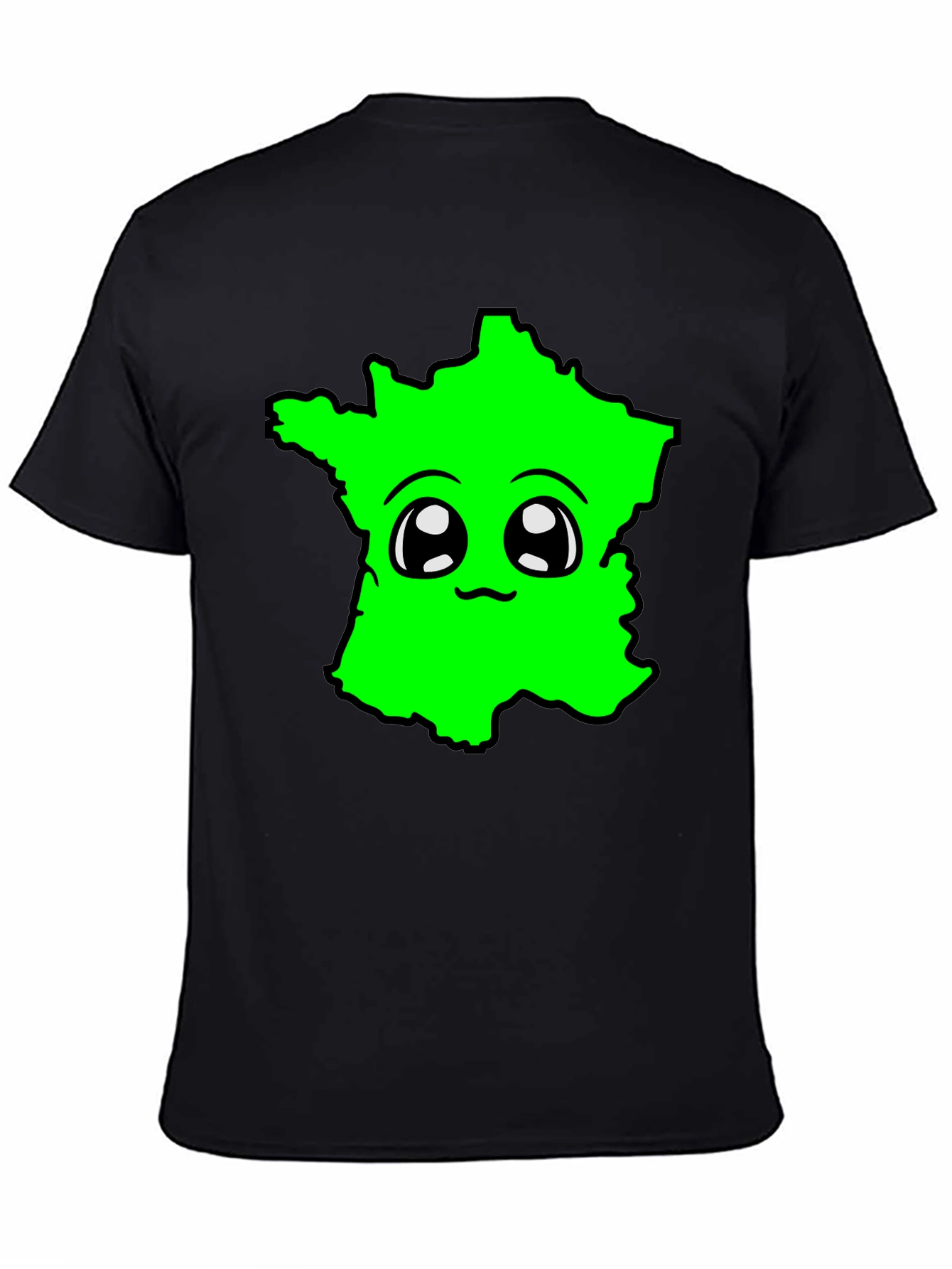 Kawaii France Map T-Shirt - Fun & Unique Design