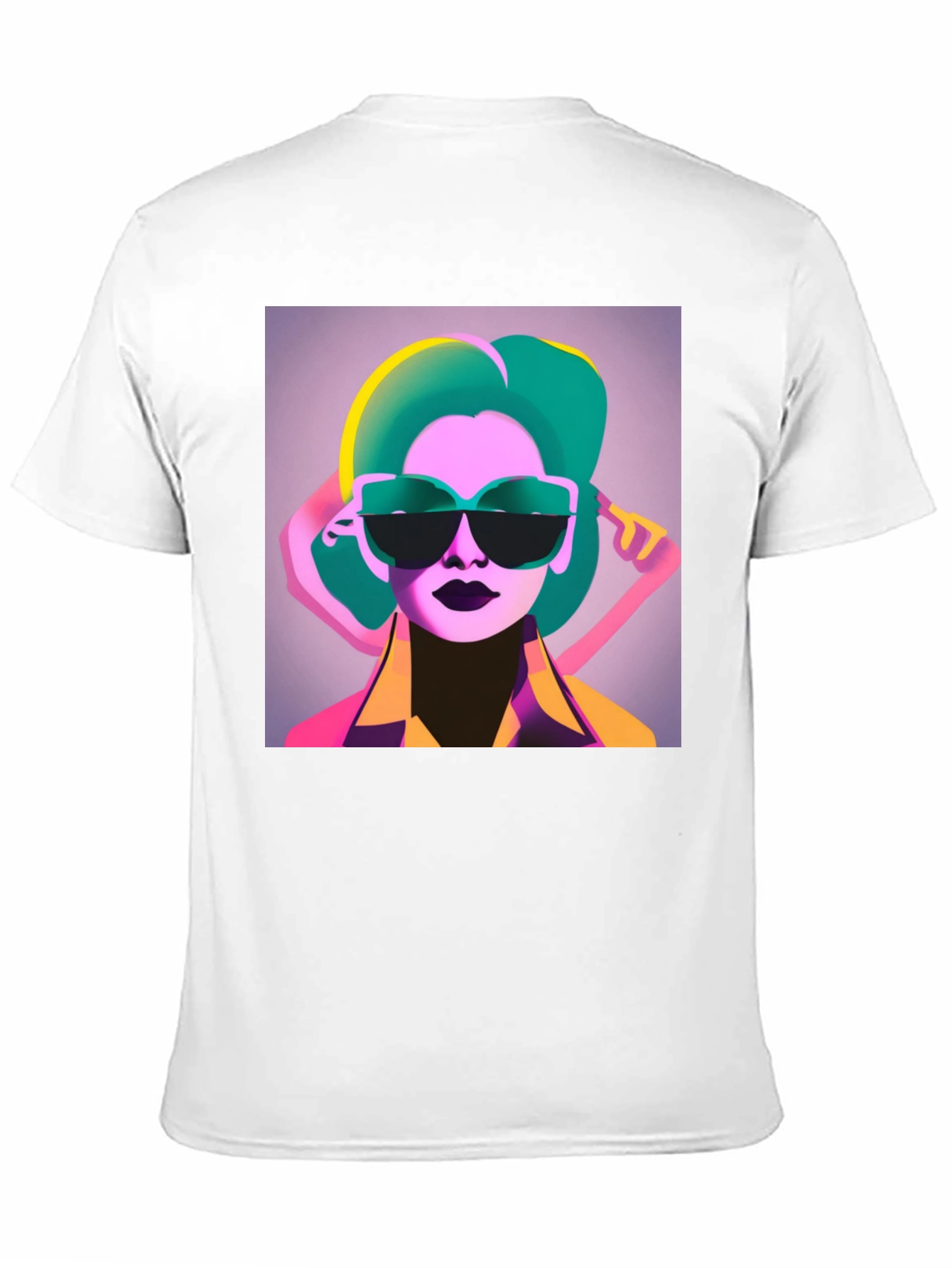 Retro Style Graphic Tee - Cool Woman with Sunglasses