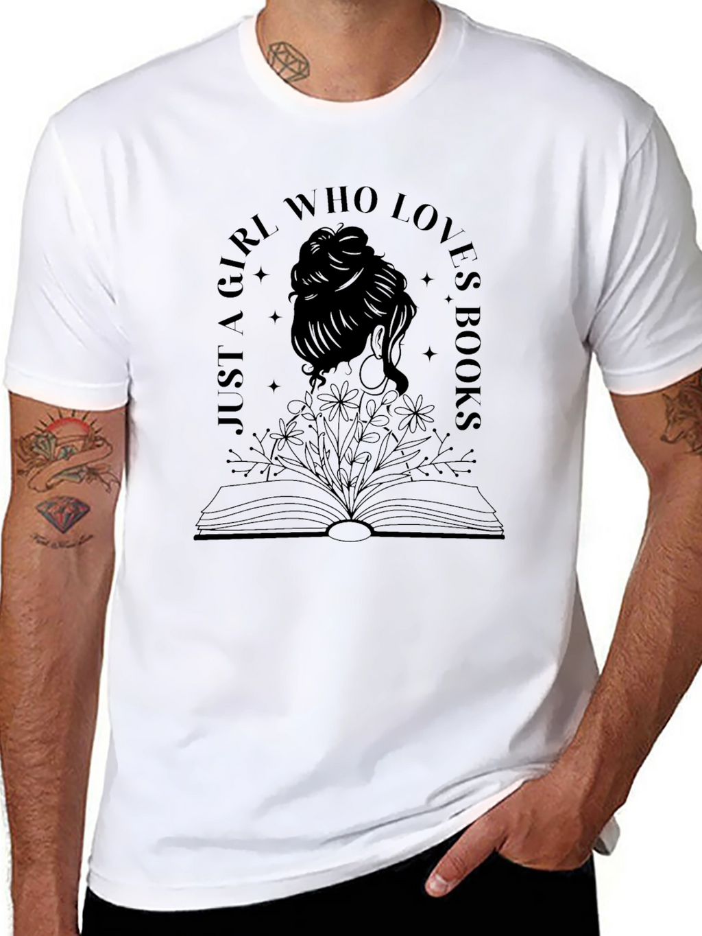 Just a Girl Who Loves Books T-Shirt