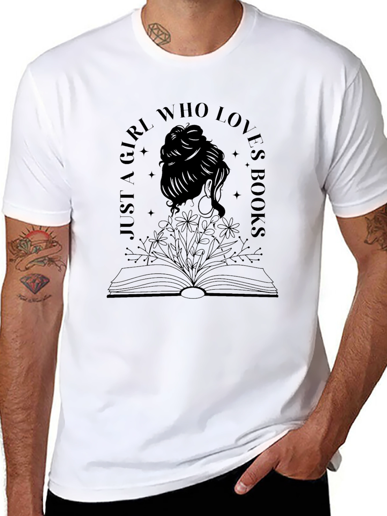 Just a Girl Who Loves Books T-Shirt