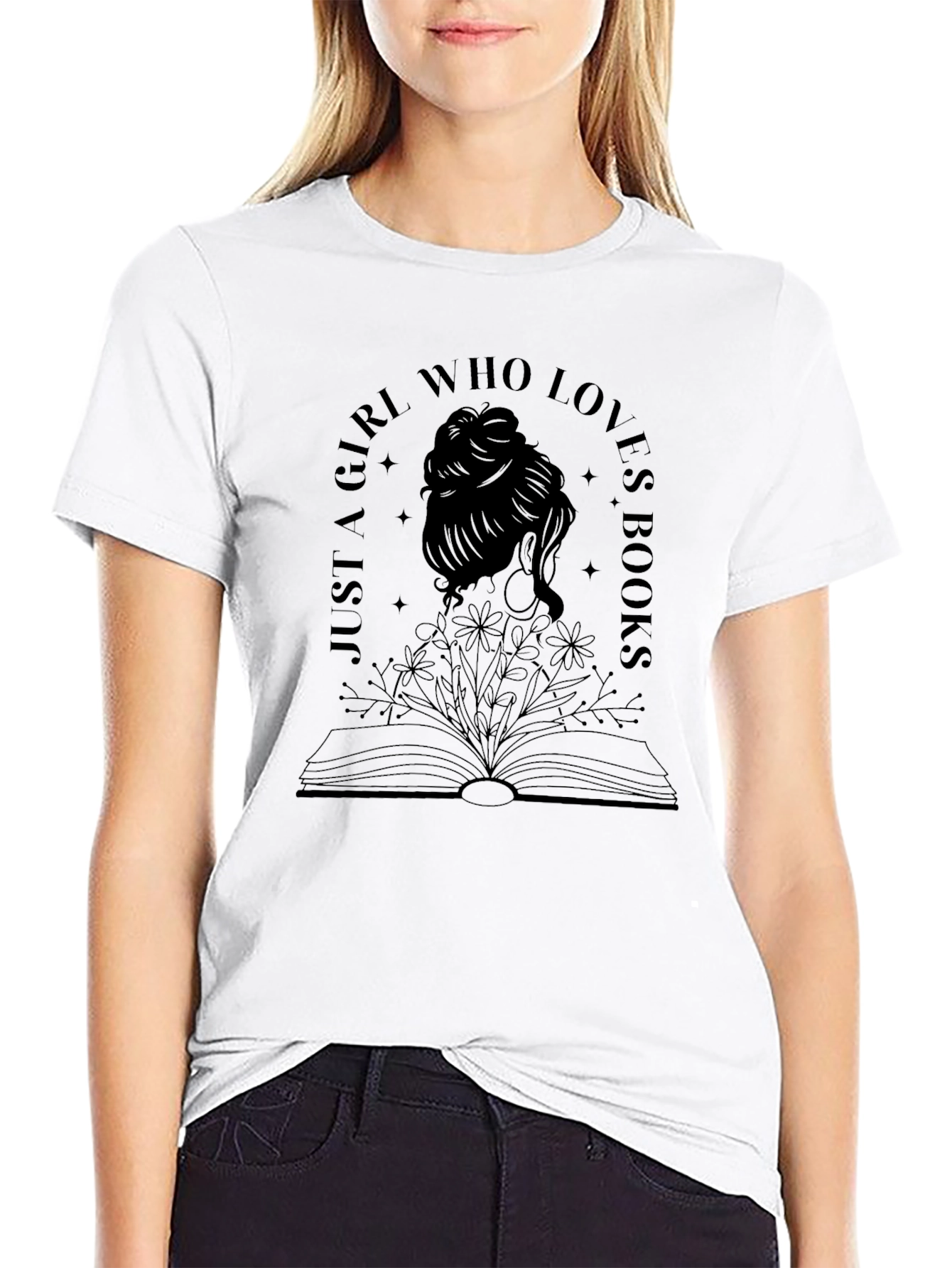Just a Girl Who Loves Books T-Shirt