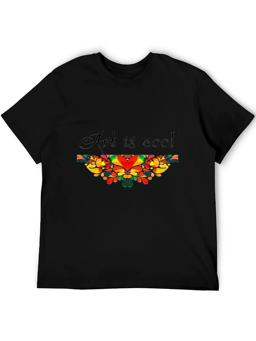 Art is Cool Graphic T-Shirt - Black