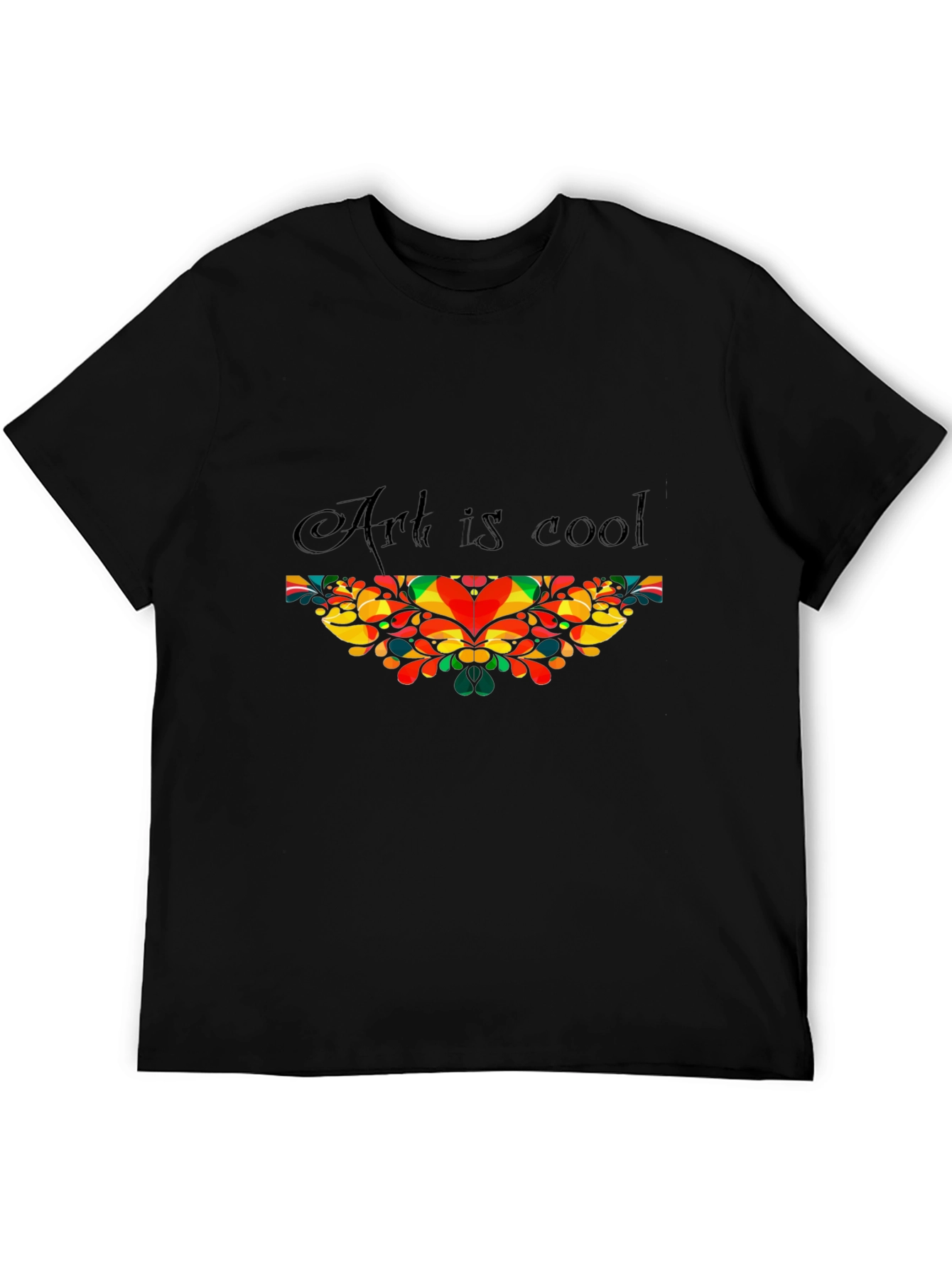 Art is Cool Graphic T-Shirt - Black