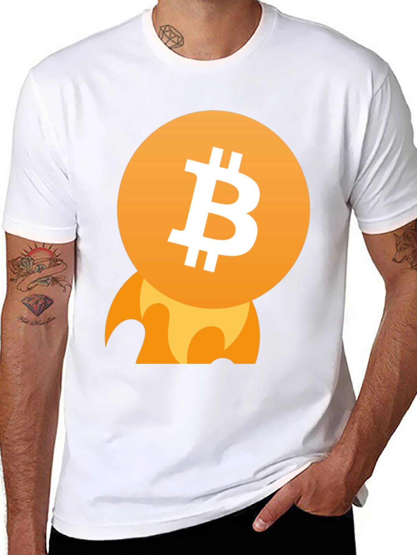 Bitcoin Rocket T-Shirt - Crypto Currency Tee