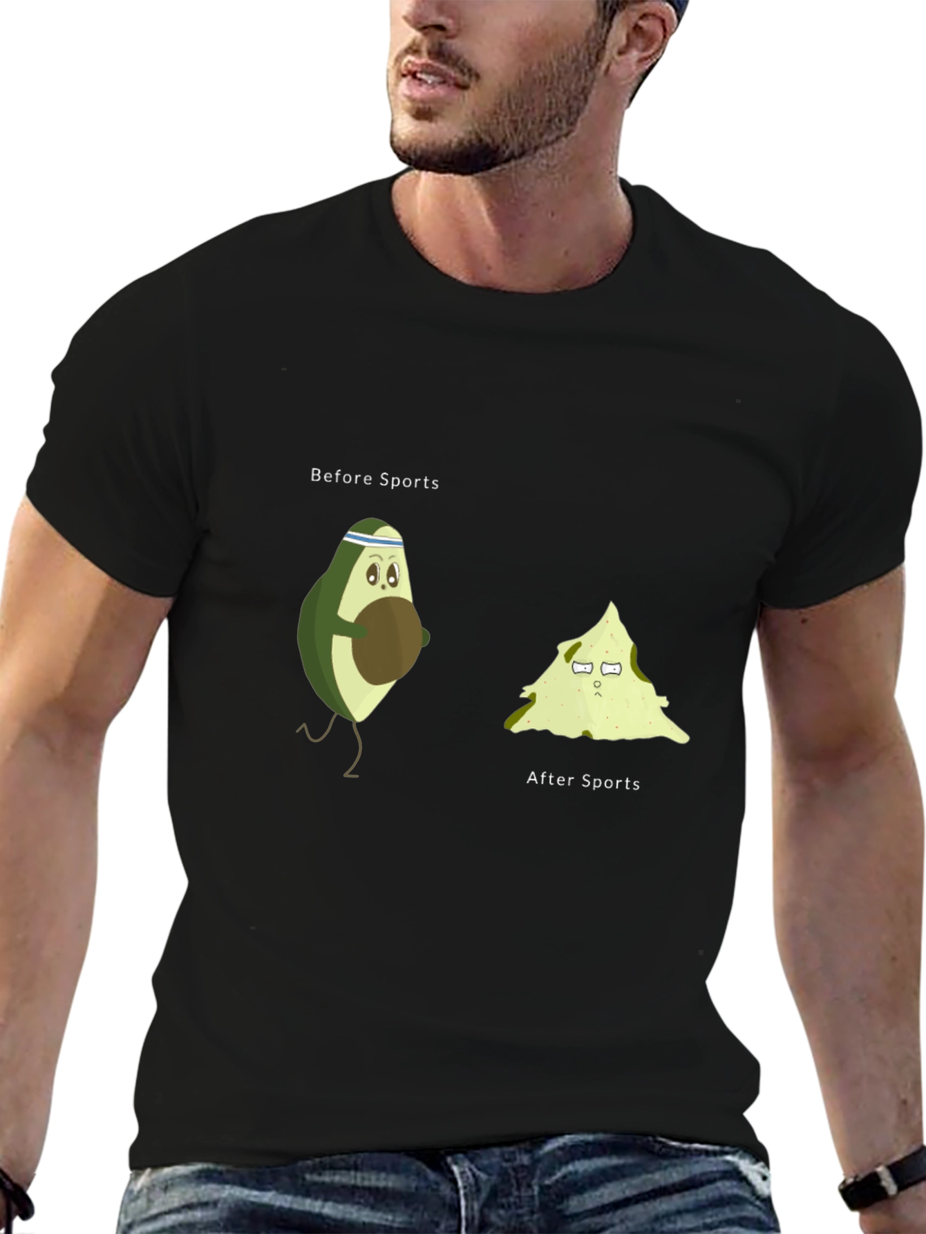 Avocado Sports Black T-Shirt