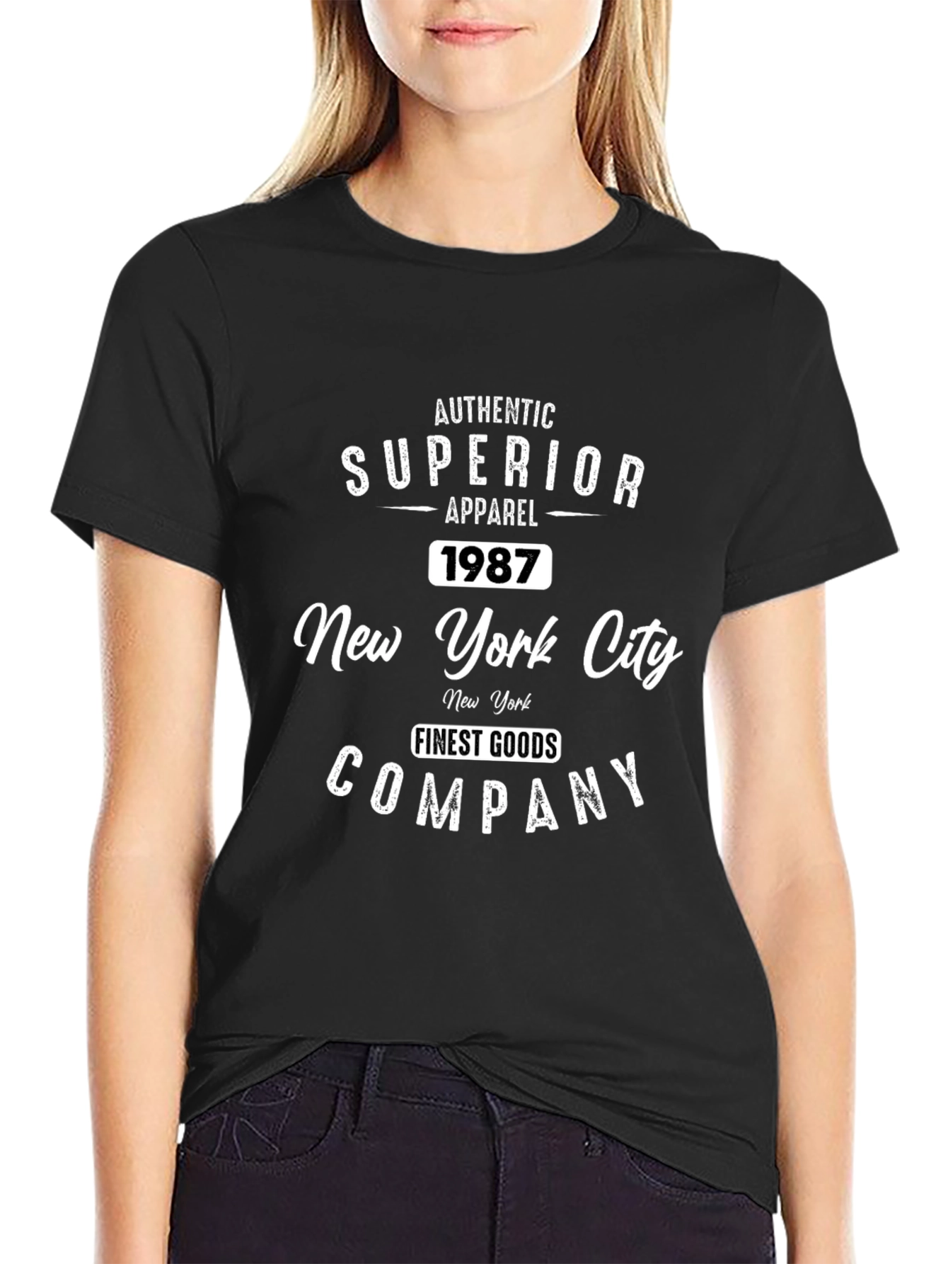 Authentic Superior Apparel 1987 New York City T-Shirt
