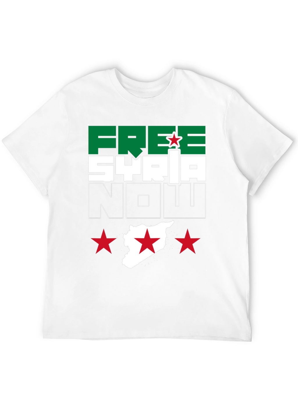 Free Syria Now Graphic T-Shirt