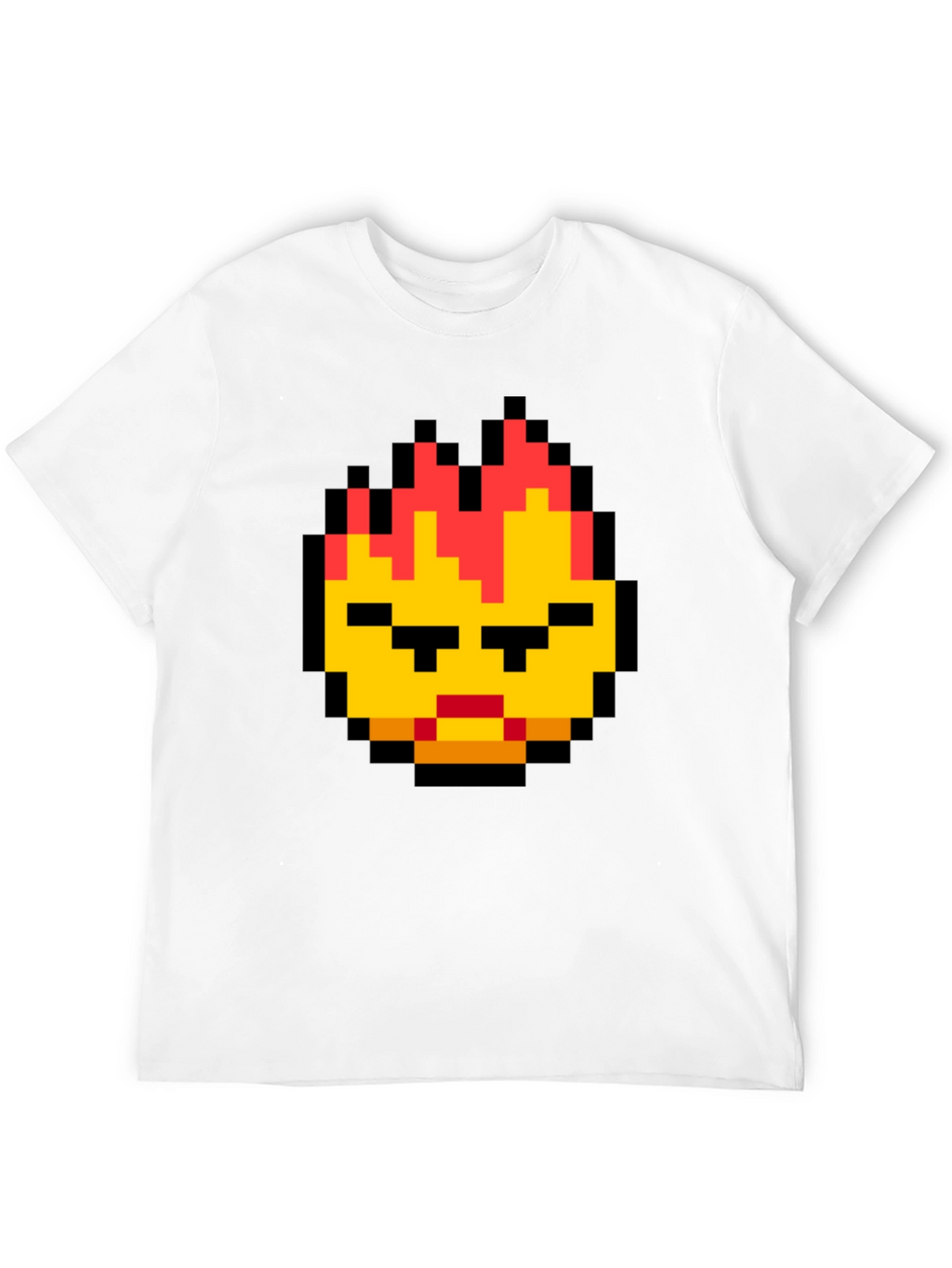 Pixel Art Angry Face T-Shirt