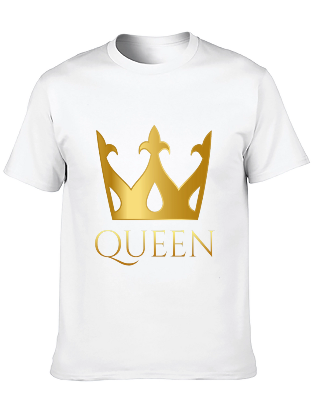 Queen Crown Graphic T-Shirt - Black