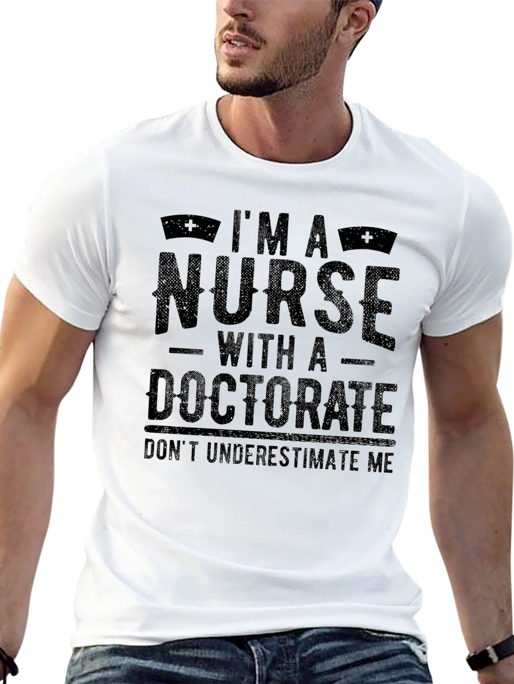 Im A Nurse With A Doctorate Black T-Shirt