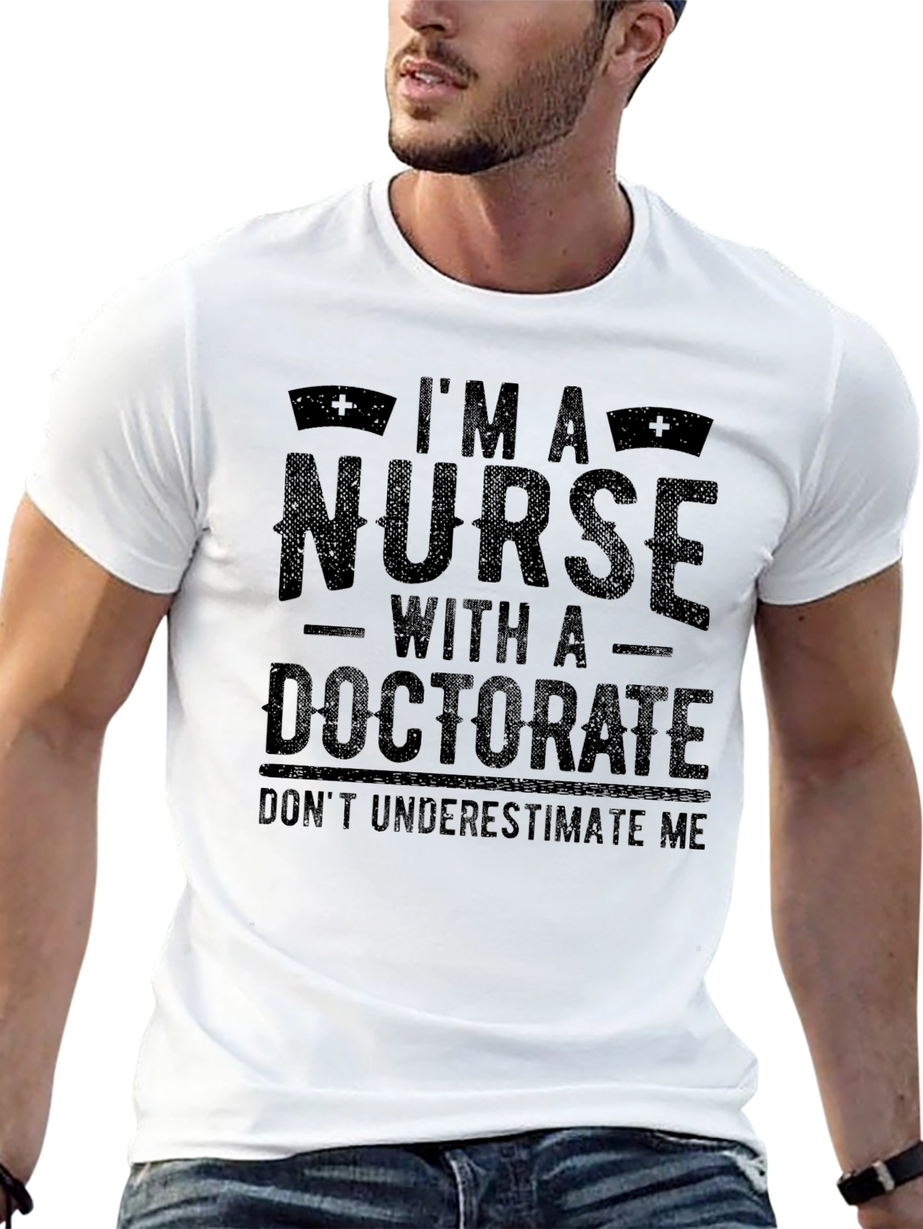 Im A Nurse With A Doctorate Black T-Shirt