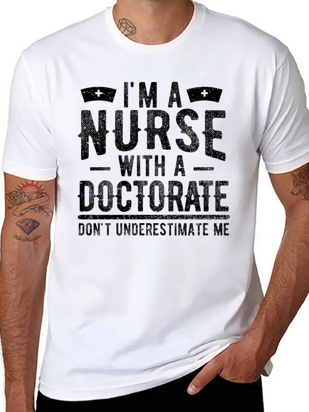 Im A Nurse With A Doctorate Black T-Shirt