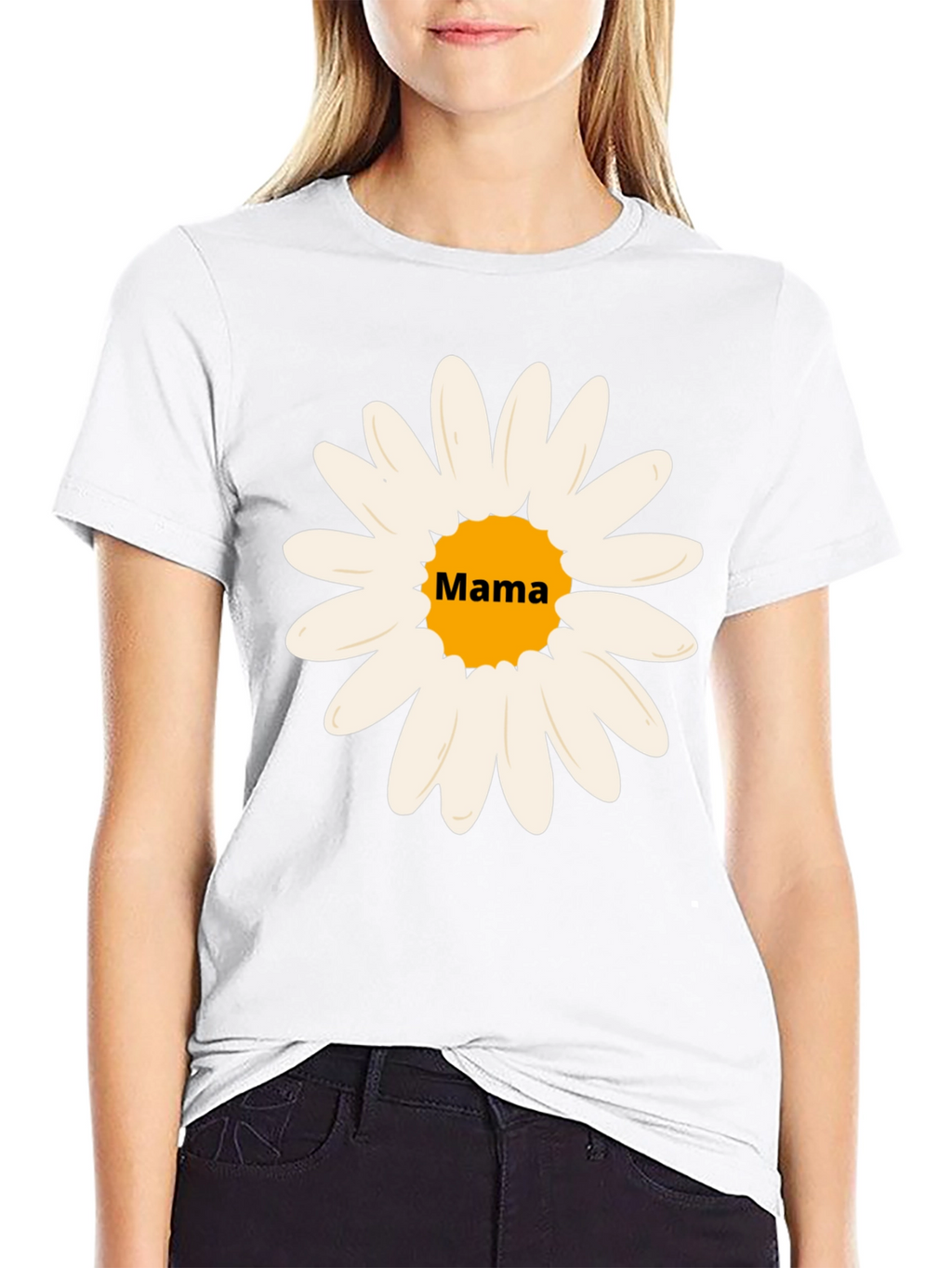 Mama Daisy Graphic Tee - Stylish Comfort