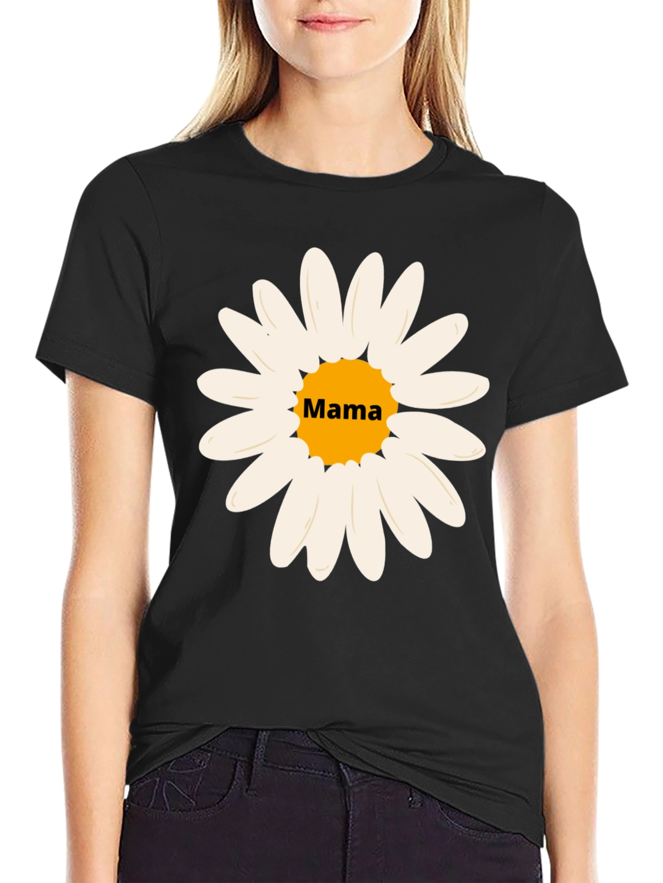 Mama Daisy Graphic Tee - Stylish Comfort