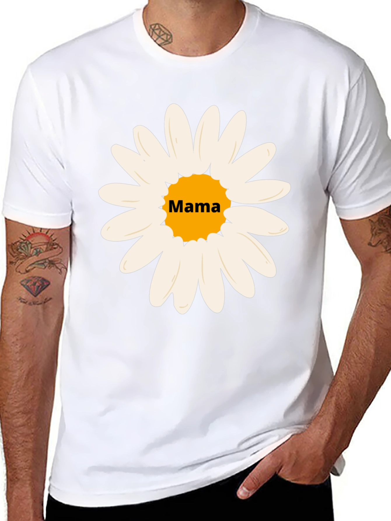 Mama Daisy Graphic Tee - Stylish Comfort