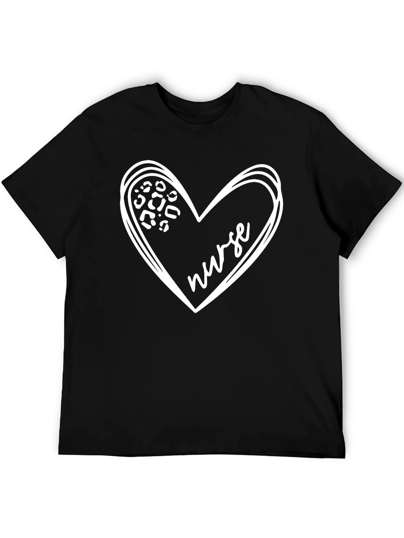 Nurse Heart Print T-Shirt