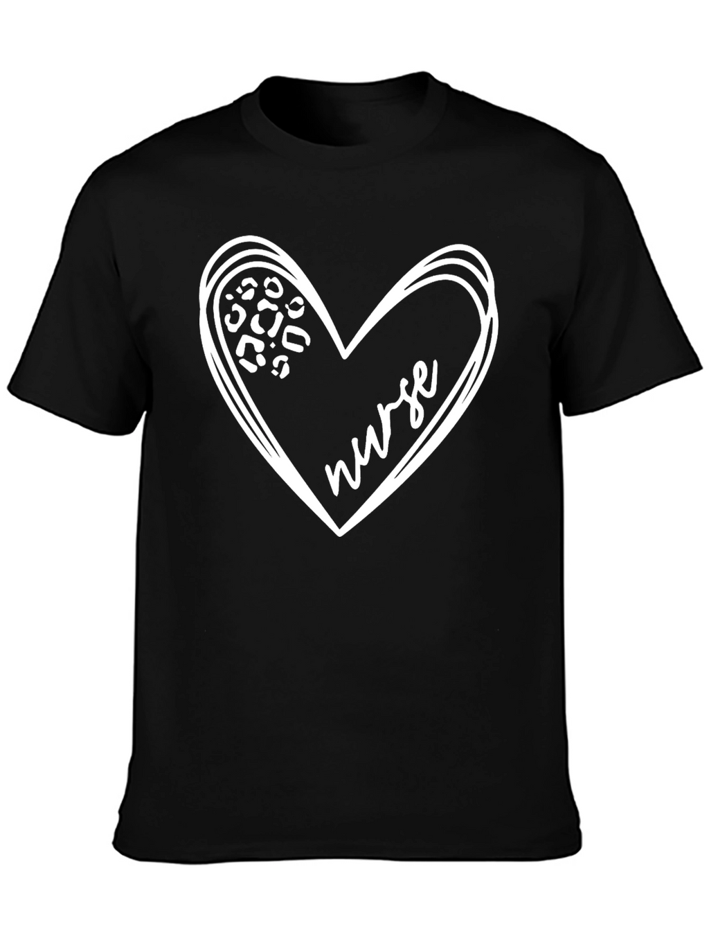 Nurse Heart Print T-Shirt