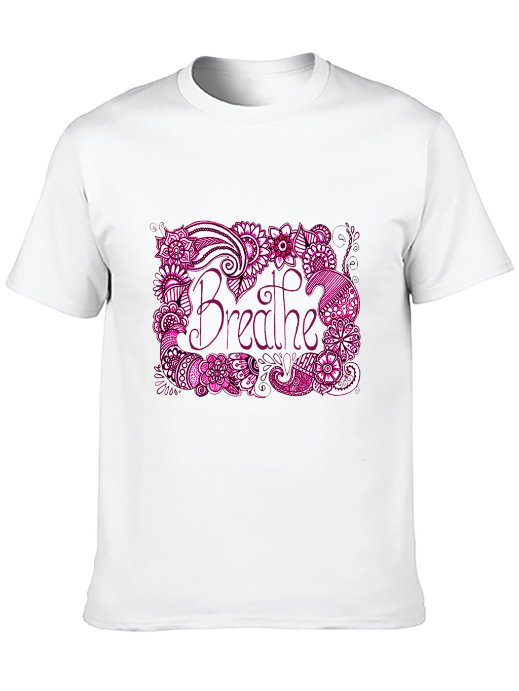 Breathe Graphic Tee - Relaxed Fit Black T-Shirt