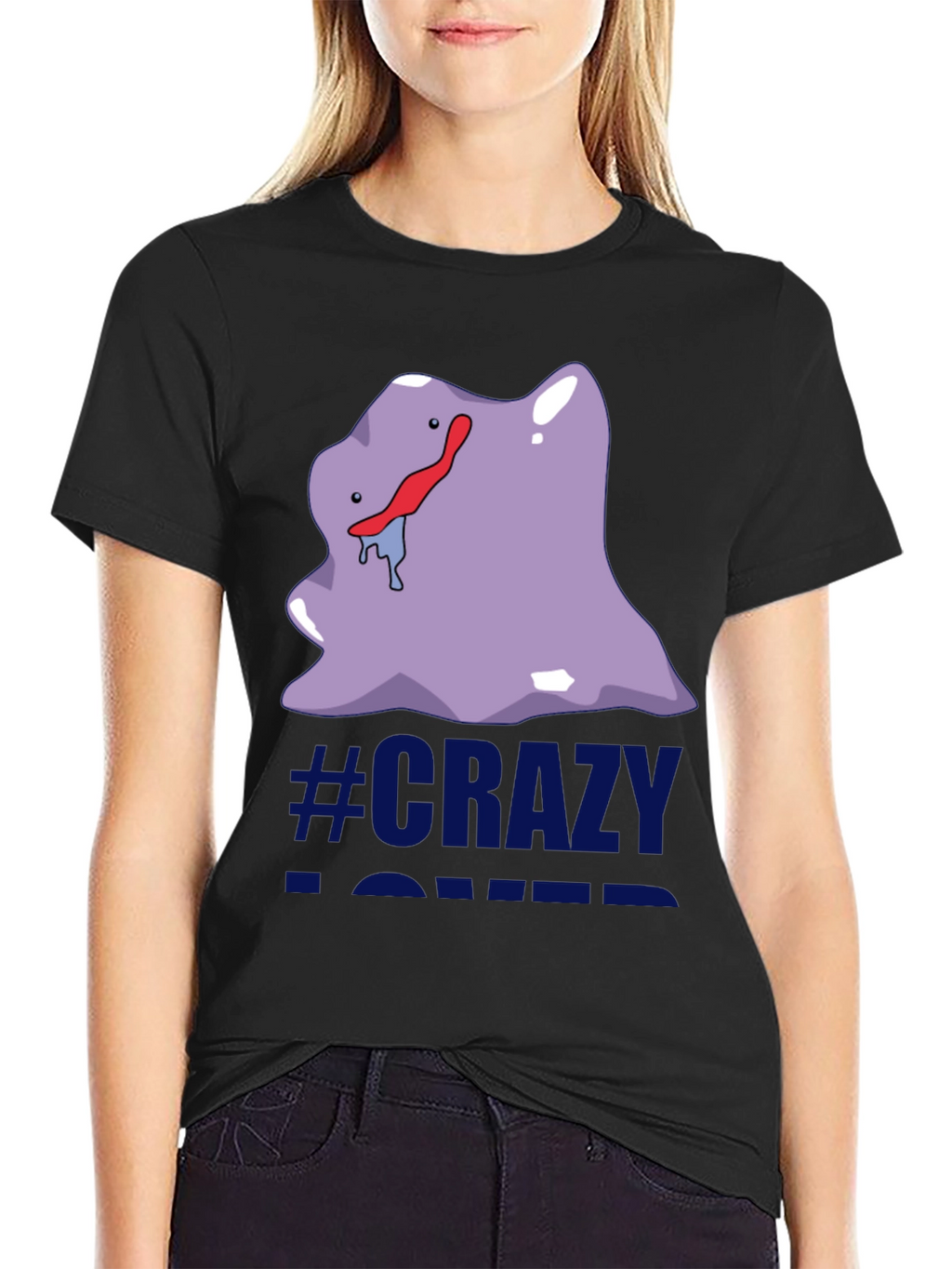 Crazy Lover Ditto Graphic Tee - Black