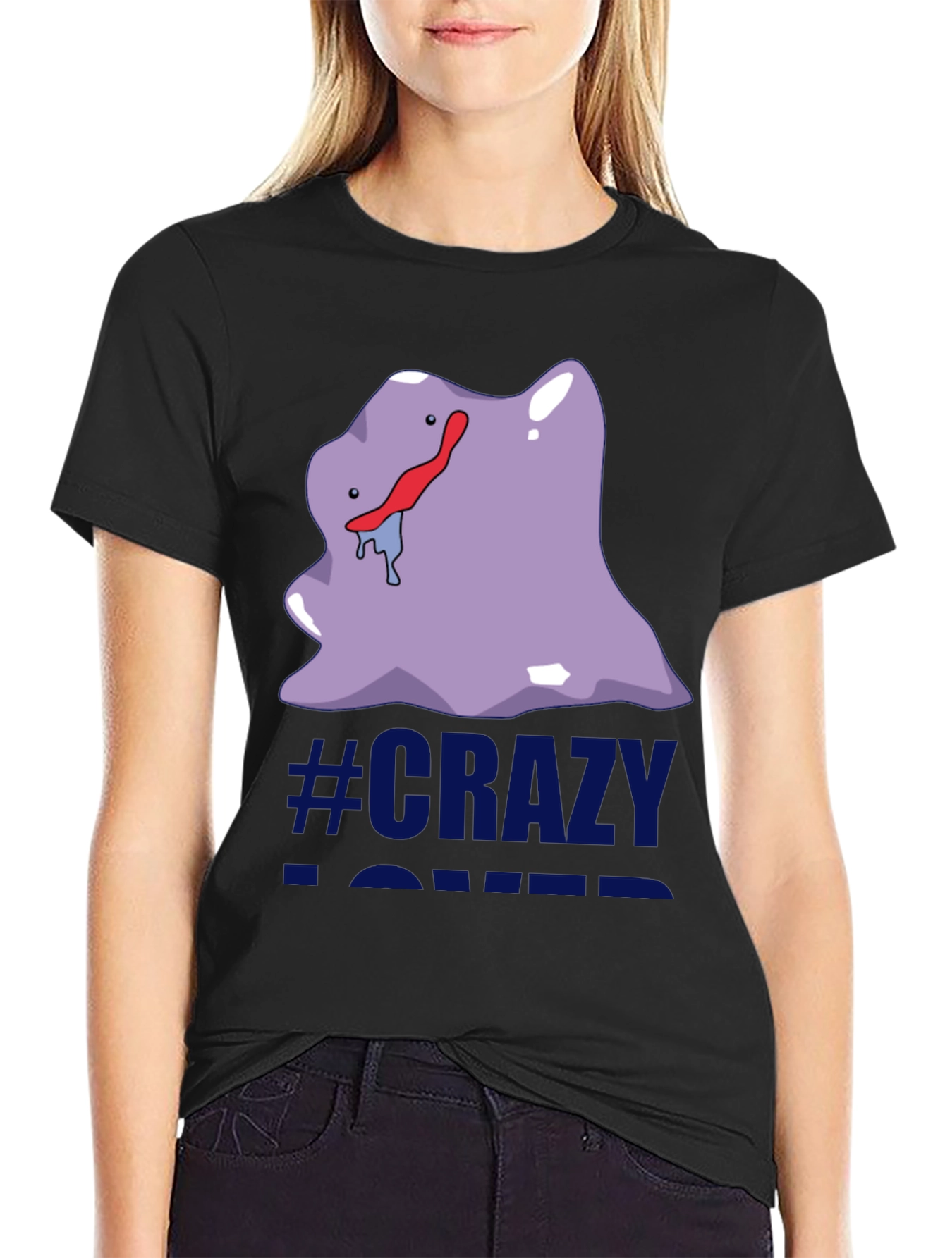 Crazy Lover Ditto Graphic Tee - Black