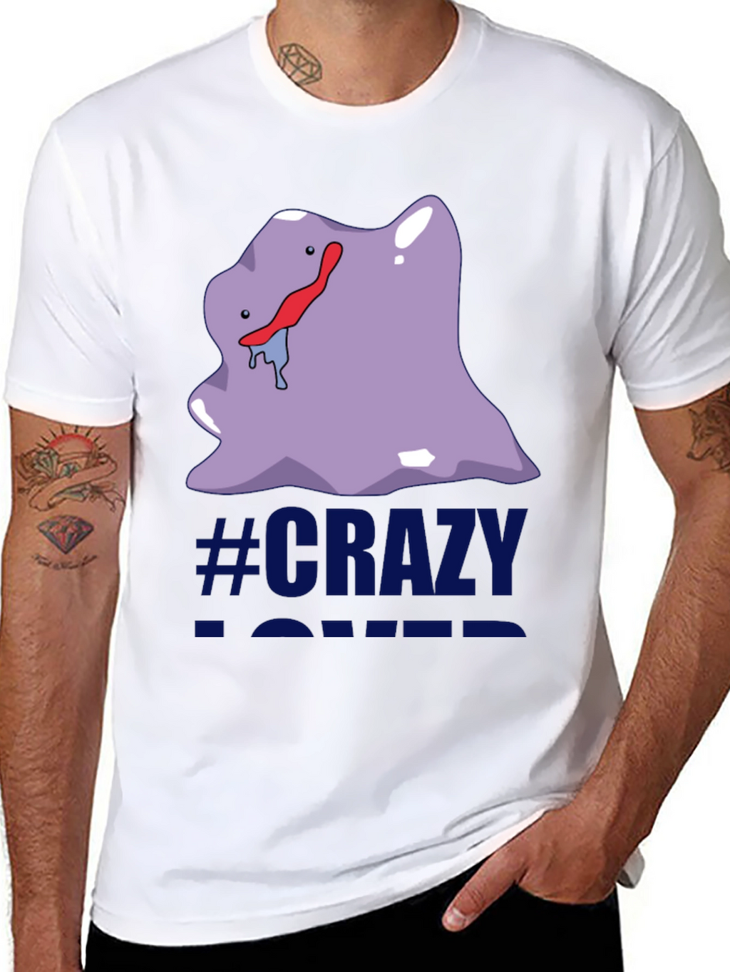 Crazy Lover Ditto Graphic Tee - Black