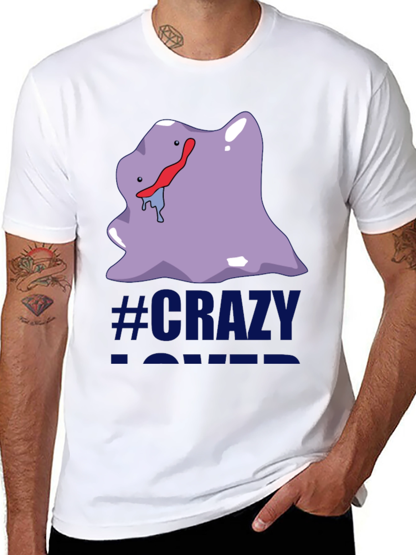 Crazy Lover Ditto Graphic Tee - Black