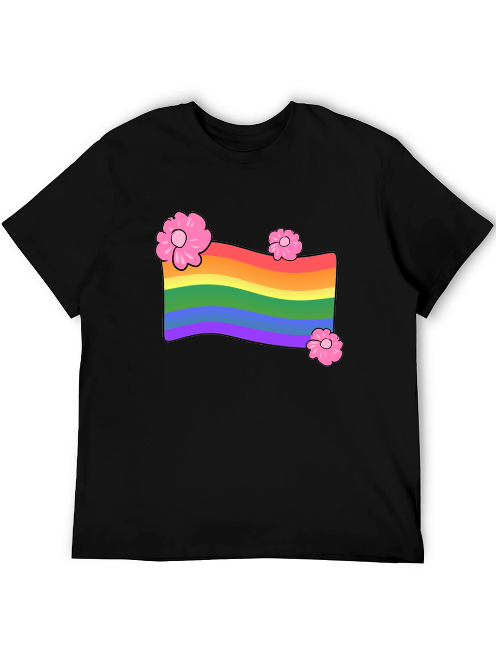 Rainbow Flower T-Shirt - Pride LGBTQ Graphic Tee