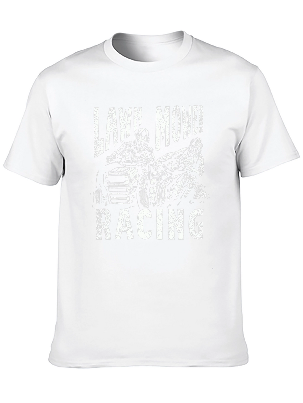 Lawn Mower Racing Graphic T-Shirt